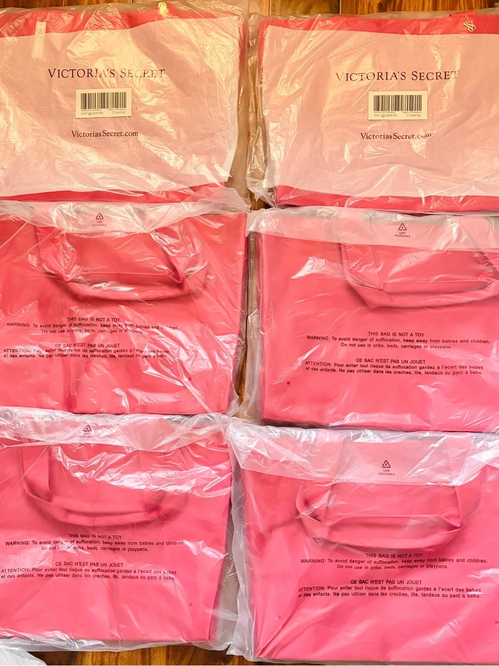 Victoria's Secret Pink Tote Bag - Bright Pink